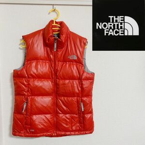 THE NORTH FACE ダウン ダウンベスト　メンズ　レッド　