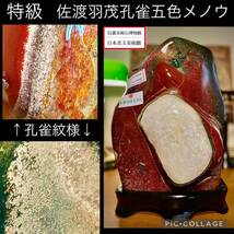 【信濃美術石博物館】 水石 盆栽 佐渡羽茂孔雀五色メノウ 横23×高33×奥行22cm 22kg 佐渡赤玉石 赤石 佐渡錦紅石 骨董盆石鑑賞石太湖4467_画像1