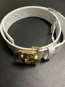 **** new goods MARK&LONA Mark and rona belt white / Gold complete sale goods ****