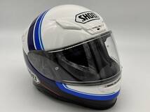 SHOEI ショウエイ Z-7 PHILOSOPHER ゼット-セブン フィロソファー BLUE/WHITE フルフェイスヘルメット Mサイズ_画像2