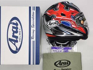 Arai アライ RX-7X NAKANO GP2 ナカノGP2 中野真矢 フルフェイスヘルメット Lサイズ 