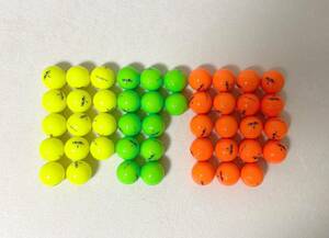◆HONMAホンマ◆D1飛び系◆3色（黄色・黄緑・オレンジ）ゴルフボール◆45個◆