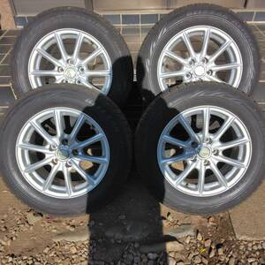 直接引き取り限定！BS製 ECOFORME★6.5J/16 PCD114.3-5穴★BS BLIZZAK REV GZ 215/60R16★クラウンで使用