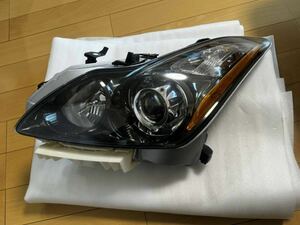 US品 ヘッドライト ckv36 スカイラインクーペ g37 ニッサン インフィニティインナーブラック サイドマーカー HID 中古品