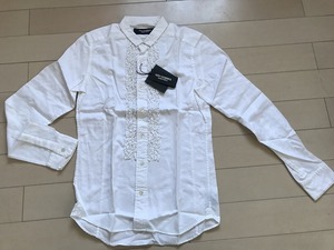 * tag equipped *5351 POUR LES HOMMES shirt white 1 size regular price 2.2 ten thousand 