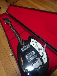 オーダーカスタム Teisco May Queen 純正棺桶ケース付 エレキギター