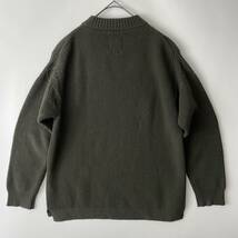 【美品】STILL BY HAND size/46 (i) スティルバイハンド モックネック リブニット セーター ウール オリーブ グリーン カーキ 日本製_画像2