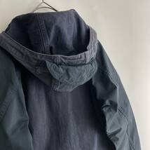 Nigel Cabourn size/46 (q) ナイジェルケーボン フーデッドジャケット ブルゾン パーカー フーディ 切替デザイン ネイビー 紺 jacket_画像5