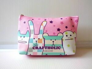 【超お買得!!】即決♪ 正規品!! CRAFTHOLIC (クラフトホリック) PUレザー 化粧ポーチ・小物入れ A♪