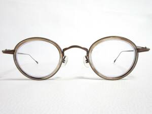 12363◆AKITTO アキット TAS2 col.CB titanium+acetate 41□25 MADE IN JAPAN 中古 USED