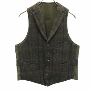 ハリスツイード ジレベスト 96M カーキ HARRIS TWEED メンズ 240121