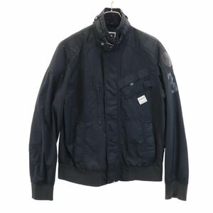 ジースターロウ バック プリント ナイロンジャケット L ブラック G-STAR RAW メンズ 240129