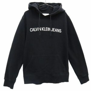 カルバンクラインジーンズ ロゴプリント 長袖 スウェットパーカー S CALVIN KLEIN JEANS プルオーバー トレーナー メンズ 240118