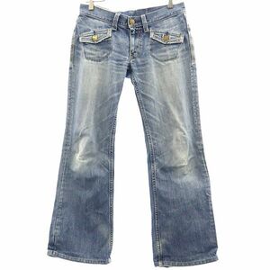 リーバイス ローライズ ブーツカット デニムパンツ W30 ブルー LEVI’S ジーンズ レディース 240125