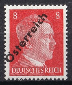 ドイツ第三帝国占領地 普通ヒトラー(Osterreich)加刷切手 8pf