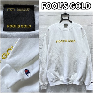 Champion スウェット FOOL'S GOLD フールズゴールド ニューヨーク レーベル NY XXL相当 入手難 完売 チャンピオン