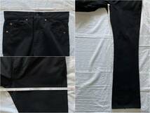 00's Levi's 517 w29 BLACK 517-35 日本製 リーバイス 517 先染めブラック ブーツカット_画像9