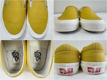 US企画 VANS OG Classic Slip-on バンズ オリジナルス クラッシック スリッポン US6.5 / 23cm イエロー 黄色_画像6