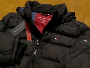 XL(US)XXL(JP位)★格安即決＋送無料★新品トミーヒルフィガー USA限定 マットブラック 極暖蓄熱 ダウンジャケット同機能DOWN ALTERNATIVE