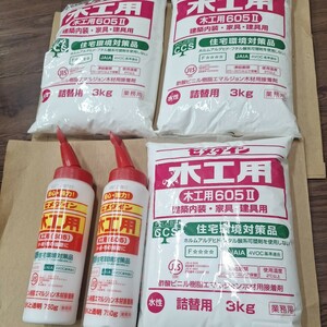 未使用品　木工用605 750g　2本　 3kg 3個 セメダイン ボンド　[建築 住宅資材 接着剤 塗料 オイル] 5個セット