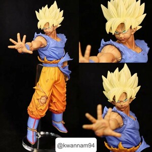 ドラゴンボールZ リペイント改造　BLOOD OF SAIYANS-SPECIAL- 超サイヤ人孫悟空フィギュア 原作カラー　直筆サイン色紙プレゼント