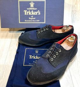 Tricker's トリッカーズ × TAKEO KIKUCHI タケオキクチ◆27cm 9◆カントリーシューズ ウイングチップ ダービーシューズ 革靴 本革 メンズ