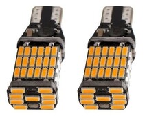 T10 T15 T16 LED ウェッジ ウィンカー アンバー バックランプ ポジション球 45個連 バルブ LEDバルブ 黄 オレンジ 2個セット La5-b_画像8