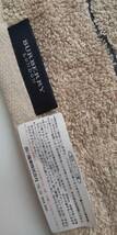 ★未使用タグ無し、詳細シール付き★BURBERRY★フェイスタオル②★ベージュにホース刺繍★３４×７４ほど_画像3