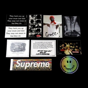 16AW Supreme Sticker Set ステッカー 10枚 セット Capone-N-Noreaga The War Report Box Logo Slayer Gucci Mane Sumo