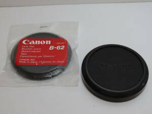 Canon Lens Cap 62mm (Slip-on type) キャノン レンズキャップ （被せ式） 未使用品 ＋ 中古品