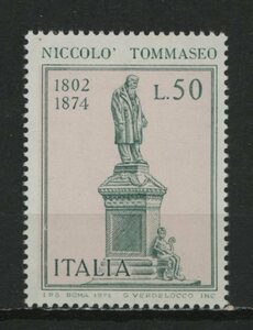 ∞イタリア　1974年　彫刻家トマセオ死去100年　SC#1157　未使用NH　1種完