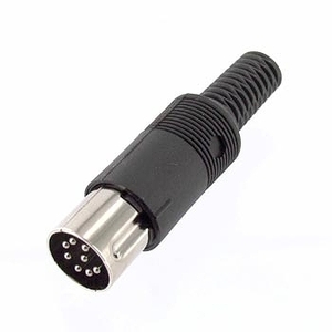 * new goods *8 pin DIN connector ( male ) handle da attaching type * postage 185 jpy ~*