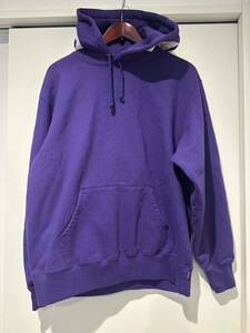 新品Supreme Contrast hooded sweatshirt purple 紫シュプリーム★パーカーM