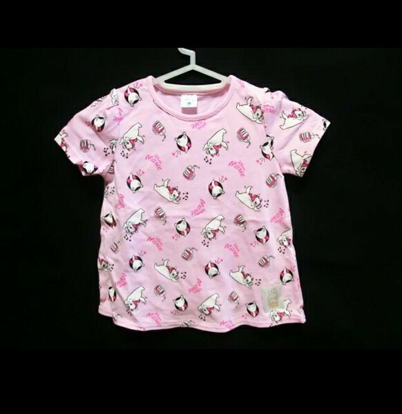 未着用 100 ディズニー 子供服 Tシャツ 半袖 マリー ピンク 多柄 女の子 猫 子猫