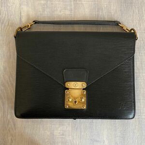 Louis Vuitton Epi Leather Clutch Bag エピレザー クラッチバッグ ブラック ヴィンテージ 