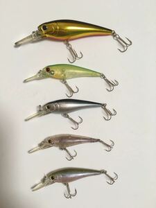 LUCKY CRAFT ラッキークラフト　　Bevy Shad ベビーシャッド　75SP 1個 60SP 2個　50SP 2個　中古品　5個