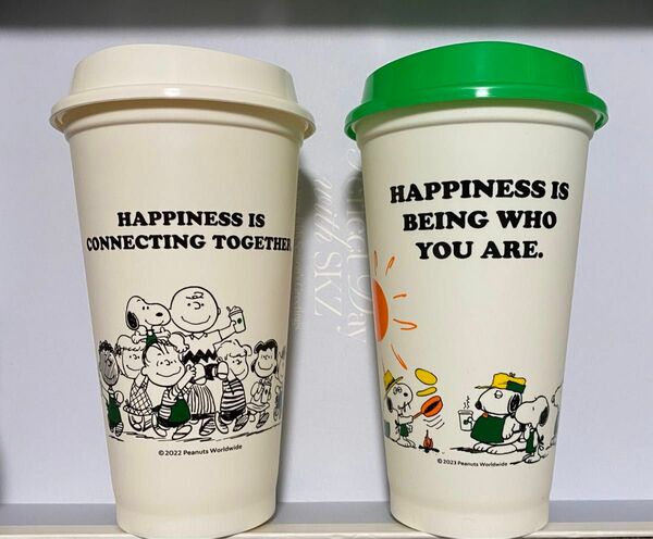 【未使用】Starbucks スタバ PEANUTS リユーザブルカップ　２点