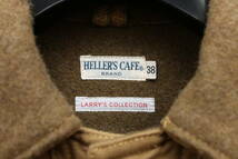 WAREHOUSE ウエアハウス Heller's cafe ヘラーズカフェ WOOL クルーザー ジャケット size38 美品 ダブルマッキーノ _画像5