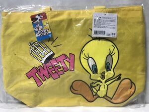 トゥイーティー　TWEETY プリントと刺繍のトートバッグ　LOONEY TUNES