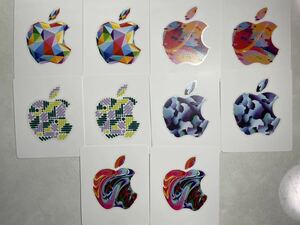  Apple gift card sticker 5 kind 10 sheets 