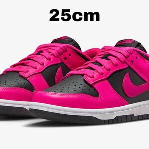 ナイキ ウィメンズ ダンク ロー フィアスピンク/ブラック/ファイヤーベリー 25cm Nike WMNS Dunk Low Fierce Pink/Black/ DD1503-604