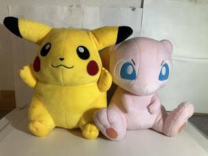 ポケットモンスター スーパーDXぬいぐるみ ピカチュウ & ミュウ　2個セット 特大サイズ約30センチ 景品用非売品