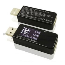 PC パソコン スマートフォン タブレット iphone など 3-30V/0-5.1A 急速充電 USB 電流 電圧 チェッカー テスター ブラック_画像3