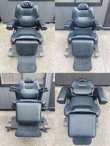 【美品・良品/動作確認済み】　PIONEER/㈱パイオニア椅子　Barberchair/理容椅子　PC9　¥562,650～＋￥71,500－/独立電動フットレスト付き