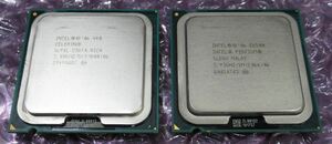 Intel Celeron 440 SL9XL + おまけ Pentium E6500 SLGUH LGA775 中古 ジャンク ※インテル ペンティアム セレロン