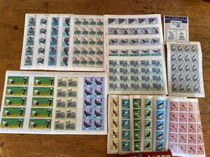 昭和切手シート 鳥シリーズ 合計383枚 総額17060円　未使用品