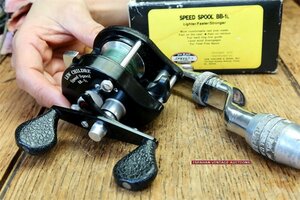 銘機 箱付 70s LEWS LEW'S BB-1L SPEED SPOOL 検) SHIMANO バンタム後継 100EX ABU 1500C 2500C ライバル HEDDON BALSA50 ZEAL 全盛時代