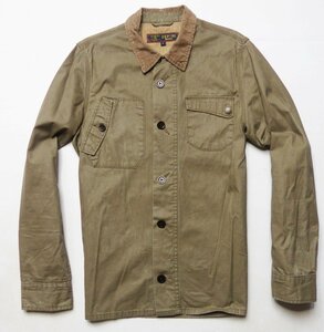 Barbour DEPT B ビンテージ オールド バブアー シャツスタイルの使役 綿コットン ジャケット S カーキ 薄茶 検) Belstaff ベルスタッフ