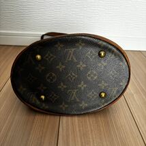 【ジャンク】LOUIS VUITTON ルイヴィトン LV モノグラム プチバケット バケツ型 トート ショルダー 肩掛け ハンド バッグ 鞄_画像3