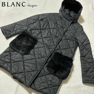 BLANC basque ブランバスク　ラビットファー　ライトダウンコート